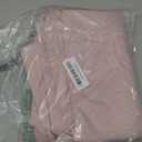 LAMIT Linen Full Blackout Window Curtains for Bedroom, 54 Inches Thermal Farmhouse Curtains Back Tab and Rod Pocket Privacy Protected Burlap Panels with White Liner, 2 Panels, 38 x 54 Inch, Pink