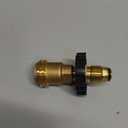 Flame King Propane Tank Adapter POL to QCC1 Type Converts Propane Tank from Old to New Connection