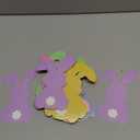 Newwiee 4 Pack 40ft Easter Bunny Garland Banner Easter Rabbit Hanging Decoration Colorful Bunny Banner for Spring Indoor Outdoor Holiday Decor