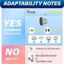 2 Pack Pool Fountain for Above and Inground Pools, Dual-Layer Spray Pool Waterfall Sprinkler Chiller Aerator, Water Fountain Swimming Pool Accessories (for in-tex & Best-Way & Hay-Ward & Cole-Man)