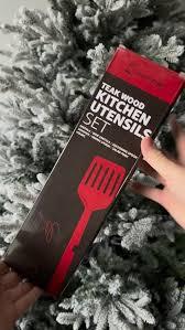 PriorityChef Premium Teak Wooden Spoons for Cooking, Non-Stick Safe and Heat Resistant 6pc Wooden Utensil Set with Hanging Hooks, Wood Cooking Utensils