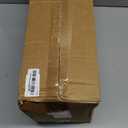 Ceramic Raised Double Bowls Set with Stand, Food & Water Bowls for Medium Breed Dogs, Weighted Dog Dishes, Pet Bowl(7.3'',41OZ, White)