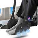 Ergonomic Airplane Foot Hammock(Memory Foam)-Ultimate Comfort Foot Hammock for Plane Travel Essentials to Relax Your Feet, Portable Airplane Foot Rest with Adjustable Strap, Perfect for Long Flight