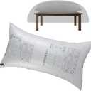 Air Pillow-Inflatable for Patio Table Cover, PP Patio Furniture Cover Airbag-Rectangle, Woven Bag Anti-Collision, Support Prevents Leaves,Water and Snow Pooling (White, 87x40inch)