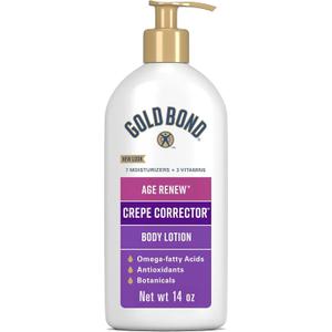 Gold Bond Age Renew Crepe Corrector Body Lotion, Replenishing & Smoothing Formula, Crepe Corrector Body Lotion, 14 oz