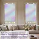 Moukeren 2 Pcs Suction Cup Window Roller Shades Frame, Silver, 49" X 26.8"