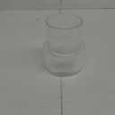 Ribbed Glass Vase, Flower Vase, Fluted Clear Vases for Flowers, Modern Vases for Living Room, Dining Table, Entryway, Shelf, Wedding, Office, Coffee Table, Birthday, 7.5 Inches (Large)