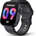 Smart Watch, PPG Blood Pressure Monitor, AI Running Plan, 3ATM Waterproof Fitness Tracker, 1.99" AMOLED Display, Heart Rate Blood Oxygen Sleep Monitoring, Smartwatch Compatible with Android and iOS (Black)