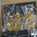 Juvale Soccer Trophy for Kids - Plastic Award Trophies - Pack of 12, 2.5 x 6 in, Gold & Black, Plastic