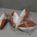 Jenaai 4 Pcs 8.27in Autograph Football Blank White Panels Mini Official Size 3 Autograph Footballs Customized Signature Team Balls Trophy for Rugby Game (Double Sided Blank)