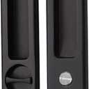 NCL Sliding Door Handle for Bath, Black Barn Door Flush Handle, Privacy Pocket Door Lock