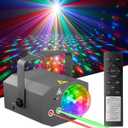 Dj Party Disco Ball Lights with Pattern and Sound Activated, 10 ft USB Cable, Laucnpty LED Stage Strobe Light That Sync with Music, Christmas Rave/Home Karaoke/Dance/Club Bar Lights for Parties (Gray)