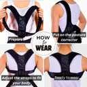 Posture Corrector for Men & Women  Adjustable Upper Back Brace for Shoulder & Spine Support, Breathable Back Straightener for Neck, Back Pain Relief, Hunchback & Slouching, Chest Size -XL and XXL