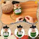 Inspirational Teacher Gift Crochet Scarecrow | Sentimental Thank You Present for Professor, Mentor - Handmade Keepsake for End of Year, Christmas, Graduation, Classroom Decor