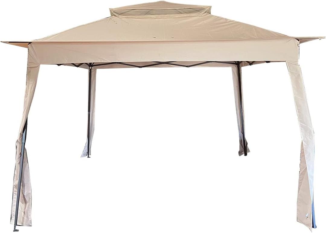 Garden Winds Custom Fit Replacement Canopy Top Cover Compatible with The COOSHADE, MASTERCANOPY, ABCCANOPY 11'x11' Pop Up Gazebo - Upgraded Performance RIPLOCK 350 Fabric