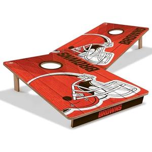 Amazon.com: YouTheFan NFL Cleveland Browns 2 x 3 Wood Cornhole Game : Sports & Outdoors