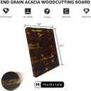Walnut Wood Cutting Board for Kitchen, End Grain Chopping Board with Juice Groove, Heavy Duty Checkered Board for Cheese and Vegetables, Non-slip Feet, 17" 12" 1.5"