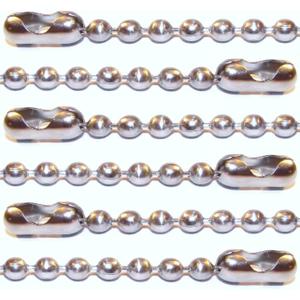 36" Inch Stainless Steel Ball Chain Necklace, 2.4mm, Military Dog Tag Necklace (2 Pack) 36" Inch Stainless Steel Ball Chain Necklace, 2.4mm, Military Dog Tag Necklace (2 Pack)