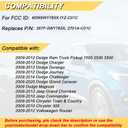 Key Fob Replacement for 2009-2012 Dodge Ram & Journey/ 08-12 Durango Charger/ 08-14 Challenger/ 08-20 Grand Caravan/ 08-13 Grand Caravan/ 08-16 Chrysler Town Country/ 09-12 VW Routan, 2Pcs