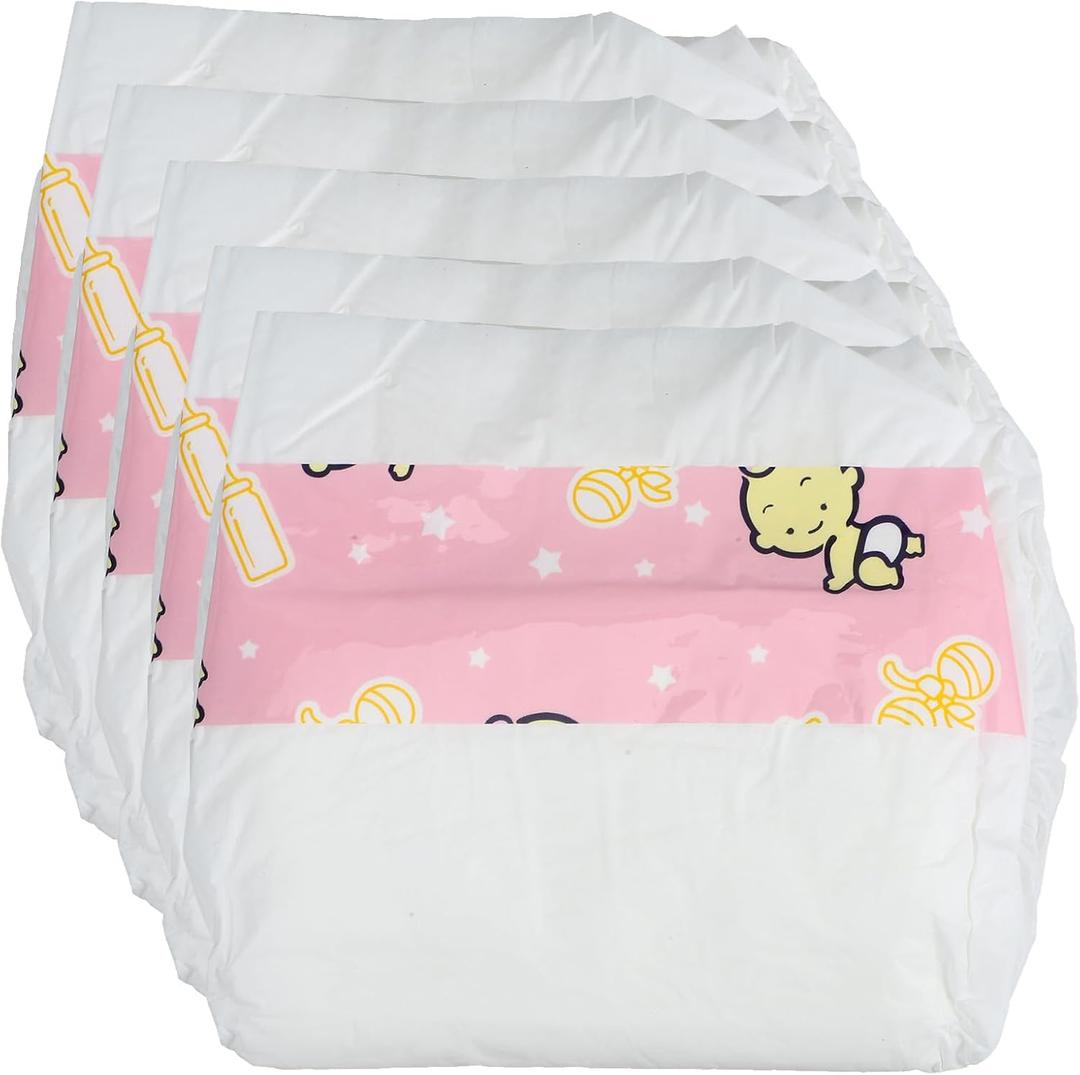 VOSAREA 5pcs Baby Doll Diapers Soft Simulation Diapers Refill for 18~22 Inch Baby Doll Accessories Adjustable Underwear Newborn Underpants Accessories