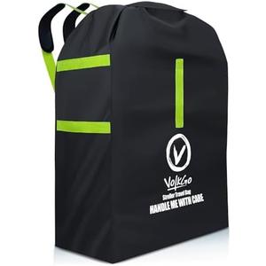 VOLKGO Large Stroller Bag for Airplane, Large Cover for Airtravel, Jogger & Umbrella Stroller Cover for Travel - Fits Wide, Gate Check Bag, Heavy Duty Durable Infant carrier covers for Air Travel