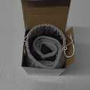 Travel Pillow for Airplanes, Airplane Pillow for Long Flight, Neck Pillow with Eye Mask for Sleeping, Portable Travel Pillow for Car Road Trip Headrest, Stop Bobblehead, Grey