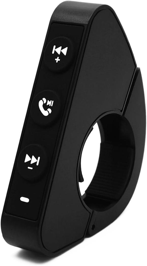 Handlebar Bluetooth Remote,Motorcycle Bicycle E-Bike Bluetooth Media Button Controller,Rechargeable Waterproof Music Remote Compatible for iPhone/Android Device