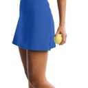 ReachMe Womens Tennis Dress Athletic Dresses with Built in Shorts and Bra Summer Workout Romper Trendy Golf Outfits (Blue, M)