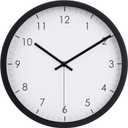 Amazon Basics Classic 12" Round Wall Clock, Easy to Read, Silent Non Ticking, Battery Operated, Black