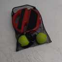 Teloon Solo Tennis Trainer Rebound Ball with String for Self Tennis Practice Training Tool for Adults or Kids Beginners with 2 String Balls Elastic and a Portable Mesh Bag