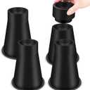 Bed Risers Adjustable Bed & Furniture Risers, Heavy Duty 6 or 8 Inch Non-Slip Lift Supports for Beds/Couches/Sofas, Durable Round Design with Creates Storage Space (4 Pack, 7.8 Inch)