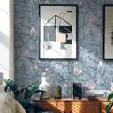 3 x Boho Floral Wallpaper Peel and Stick Leaf and Bird Contact Paper Blue and Pink Wallpaper for Cabinets Thickened and Waterproof Self Adhesive Removable Wallpaper for Bedroom Vinyl 17.378.7