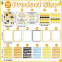 122Pcs Science Fair Board Supplies 72 Bee Trim Scalloped Borders 36 Presentation Board Subtitles 6 Self Adhesive Project Titles 8 Letter Stickers for Classroom Office Decor(Bee)