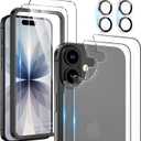 Maxdara for iPhone 17 Screen Protector (6.3 inches), iPhone 17 Back Screen Protector and Front Screen Protector with Camera Protector [2+2+2 Pack], 9H Hardness