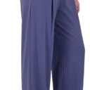 Harmony & Balance Palazzo Pants for Women, High Waisted Wide Leg Yoga Pants with Pockets, Buttery Soft Lounge Pants (Blue, M)