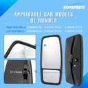 NOVAPARTS Left & Right Passenger Side Door Mirror for 2007-2023 ISUZU NPR, NPR-HD, NQR, NRR & 2008-2023 Chevy GMC W3500, W4500, W5500 Truck- Outside View Mirror Replaces # 8980493140, 8980493150 Black
