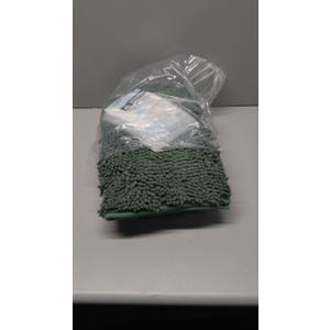 RUN HELIX Dark Green Bath Rugs Set 3 Piece Bathroom Rug NonSlip Bath Mats, Absorbent Shaggy Rugs, Machine Wash, Perfect Plush Bathroom Mats