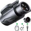 Raylix Tesla to J1772 Adapter (Max 80A, 250V) [for J1772 Electric Vehicles] Tesla Charger Adapter, NACS to J1772 Adapter Compatible with Tesla Wall Connector Destination Mobile Charger, Unlock Tesla Level 1&2 Charger