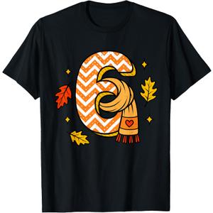 6 7 Six Seven Autumn Fall Couple Matching Gen Z Meme Slang T-Shirt Small