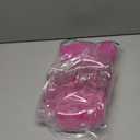 Jumbo Hair Curlers Rollers, 12Pcs 60mm Jumbo Hair Roller Curlers Self Grip Holding Rollers with 12Pcs Hair Clips for Long Straight Thick Hair (Rose Red)