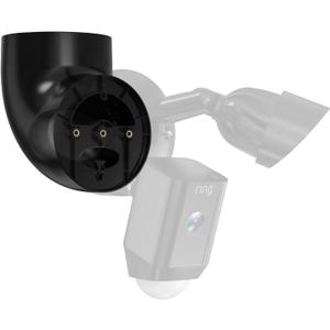 MSAFF® Eave Mount for Ring, Blink and Wyze Floodlight Camera, Black | Fits for Ring Cams (Wired Pro/Plus/Gen 2), Wyze V2, Blink, Roku - 90° Soffit Adapter, Adjustable Ceiling Bracket