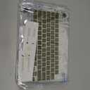 for MacBook Air 13 inch Case 2026 M5 A3449 2025 M4 A3240 2024 M3 A3113 2022 2023 A2681 M2 Chip, Plastic Pattern Hard Shell Case Cover for Mac Air 13.6 M5 2026 Touch ID, Tropical Green Leaves
