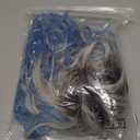 NOBLE Blue Wig with Bangs 12 Inches Short Bob Curly Wig Blue Wigs for Women Colorful Wavy Bob Wigs with Air Bangs Heat Resistant Synthetic Silver Blue Halloween Wigs for Cosplay Party