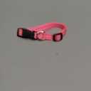 Reflective Dog Collar with Buckle Adjustable Safety Nylon Collars for Small Medium Large Dogs, Light Pink M