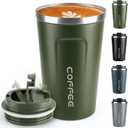 Coffee Mug 12oz - Insulated Travel Mug Spill Proof with Leakproof Lid Vacuum Stainless Steel Travel Coffee Mug Water Tumbler to GO, Reusable Coffee Cup for Men and Women for Hot & Cold Drinks