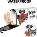 Halloween Dog Mailbox Cover 21x18 Inch, Halloween Trick Or Treat Post Letter Box Covers, Halloween Spooky Magnetic Waterproof Mail Wraps for Outdoor Yard Garden Standard Mailbox Decor