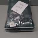 Dark Green Pinch Pleated Velvet Blackout Curtains 84 inches Long 2 Panels Set, Green Luxury Elegant Drapes for Bedroom Living Room, Thermal Insulated Back Tab Window Panels, W40 x L84, Home Decor