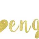 Just Engaged Banner, Engagement Party Gold Gliter Paper Sign Backdrops