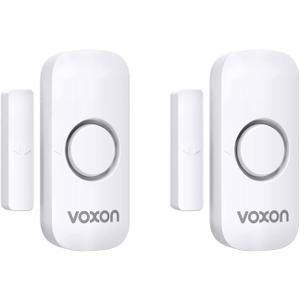 Door Alarms for Kids Safety, VOXON Window Alarm Door Alarm for Home Security Personal Security Window Alarms Sensor Burglar Door Alarm for Pool, Cars, Sheds, Caravans DIY Kit Pack of 2 (White)