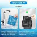 16 PCS Aquarium Filter Cartridge Compatiable with Aqua-Tech Filters (EZ-Change #3) Fish Tank Filter Cartridge Compatiable with Aqua-Tech 20-40 & 30-60 Power Filter